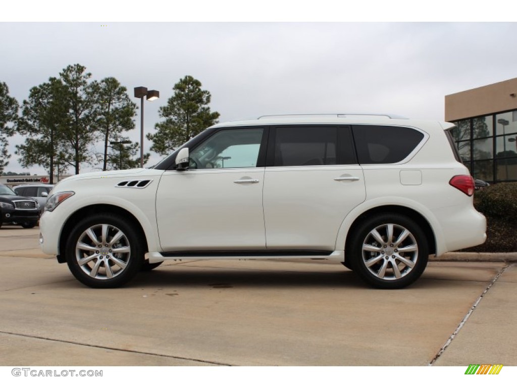 Moonlight White 2013 Infiniti QX 56 Exterior Photo #76365358