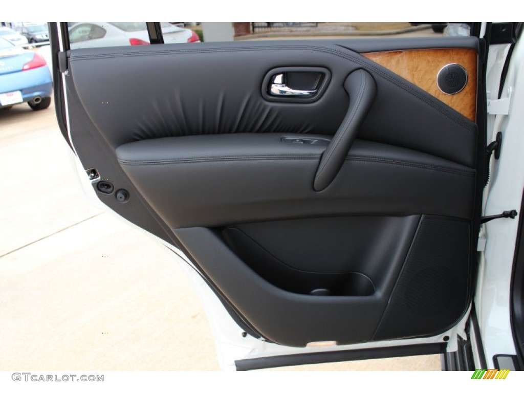 2013 Infiniti QX 56 Graphite Door Panel Photo #76365556