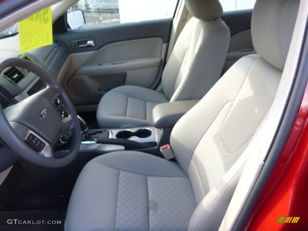 2010 Fusion SE V6 - Sangria Red Metallic / Medium Light Stone photo #15