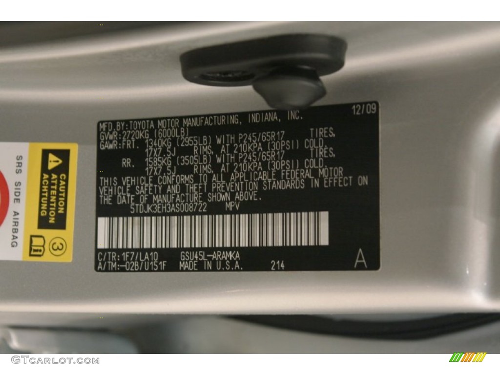 2010 Highlander SE 4WD - Classic Silver Metallic / Ash photo #21