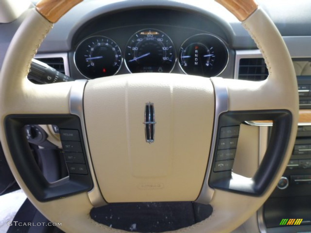 2012 Lincoln MKZ FWD Light Camel Steering Wheel Photo #76369366