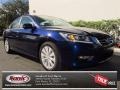 2013 Obsidian Blue Pearl Honda Accord EX-L Sedan  photo #1