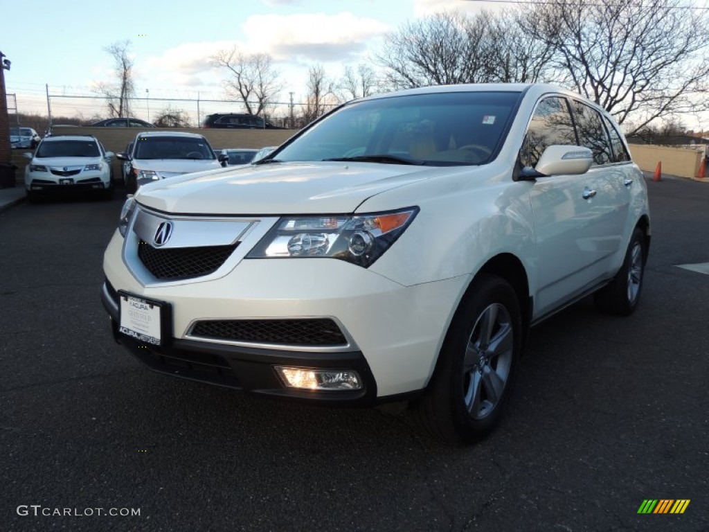 2010 MDX  - Aspen White Pearl / Parchment photo #1