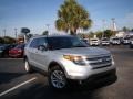 2012 Ingot Silver Metallic Ford Explorer XLT EcoBoost  photo #29