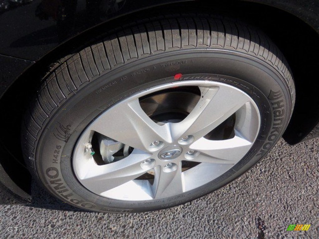 2013 Elantra GLS - Midnight Black / Beige photo #3