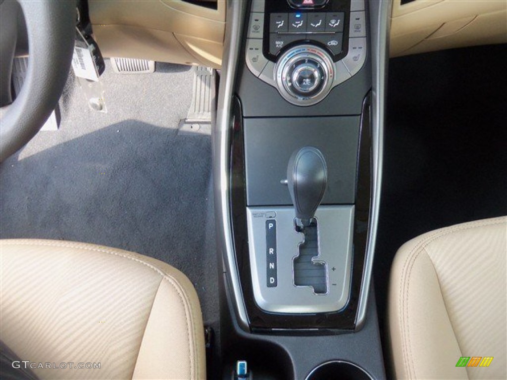 2013 Elantra GLS - Midnight Black / Beige photo #14