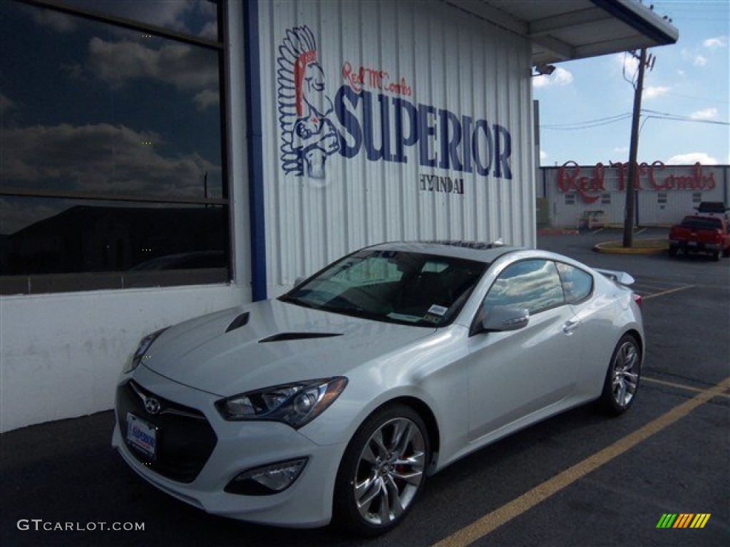 2013 White Satin Pearl Hyundai Genesis Coupe 3 8 Track