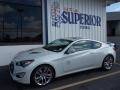 2013 White Satin Pearl Hyundai Genesis Coupe 3.8 Track  photo #6