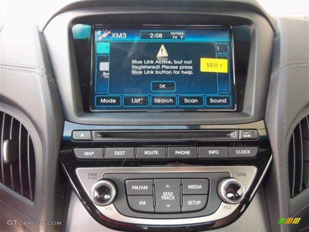 2013 Genesis Coupe 3.8 Track - White Satin Pearl / Black Leather photo #16