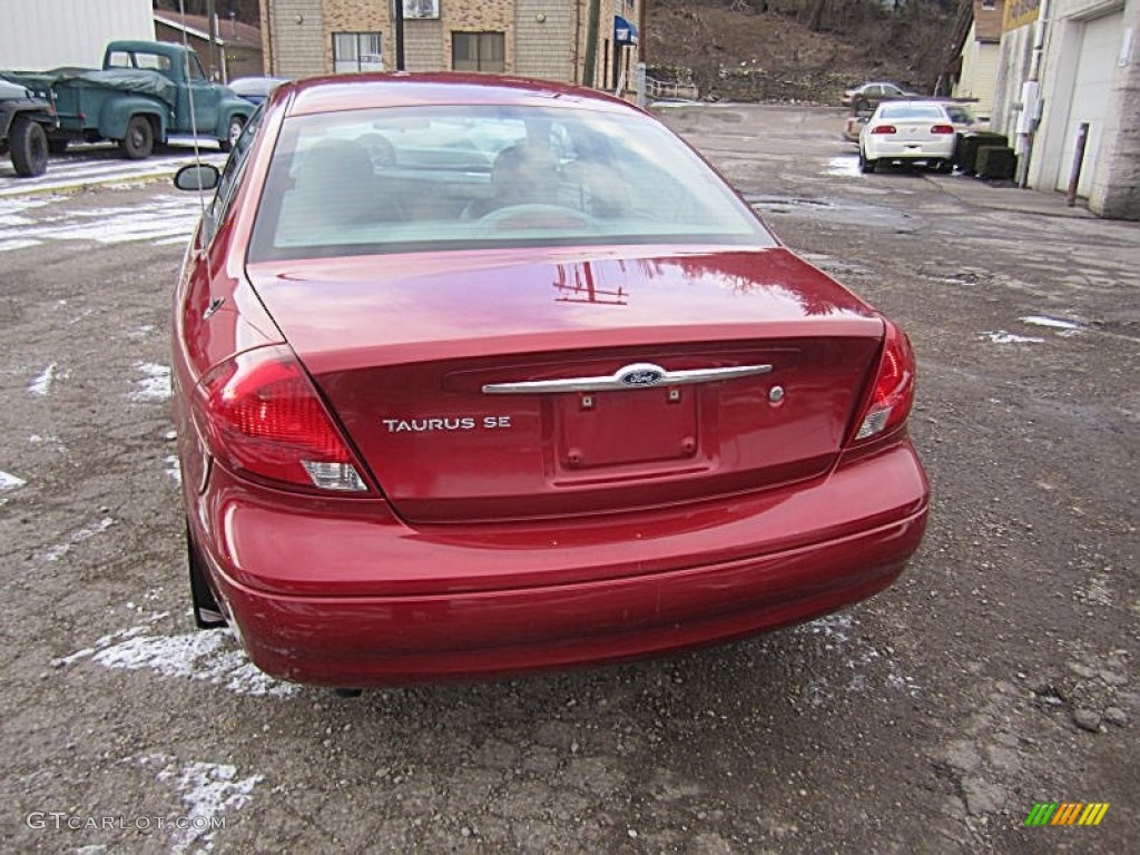 2000 Taurus SEL - Toreador Red Metallic / Medium Graphite photo #5