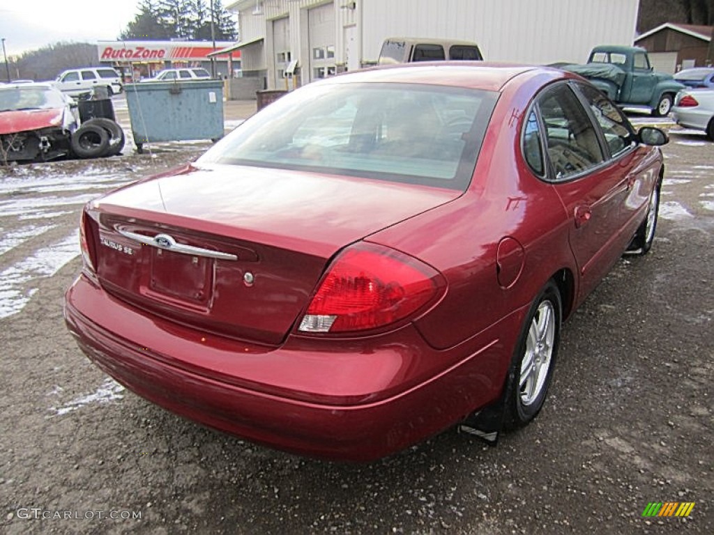 2000 Taurus SEL - Toreador Red Metallic / Medium Graphite photo #7