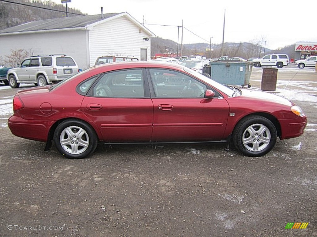 2000 Taurus SEL - Toreador Red Metallic / Medium Graphite photo #9