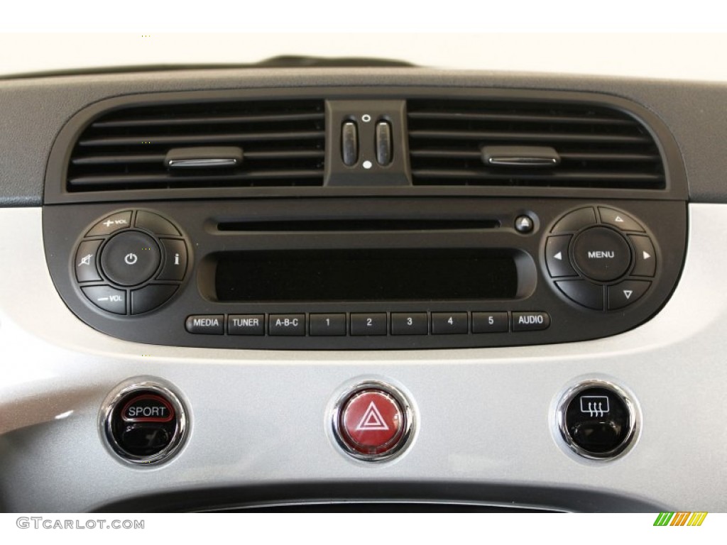 2012 Fiat 500 Pop Audio System Photo #76372663