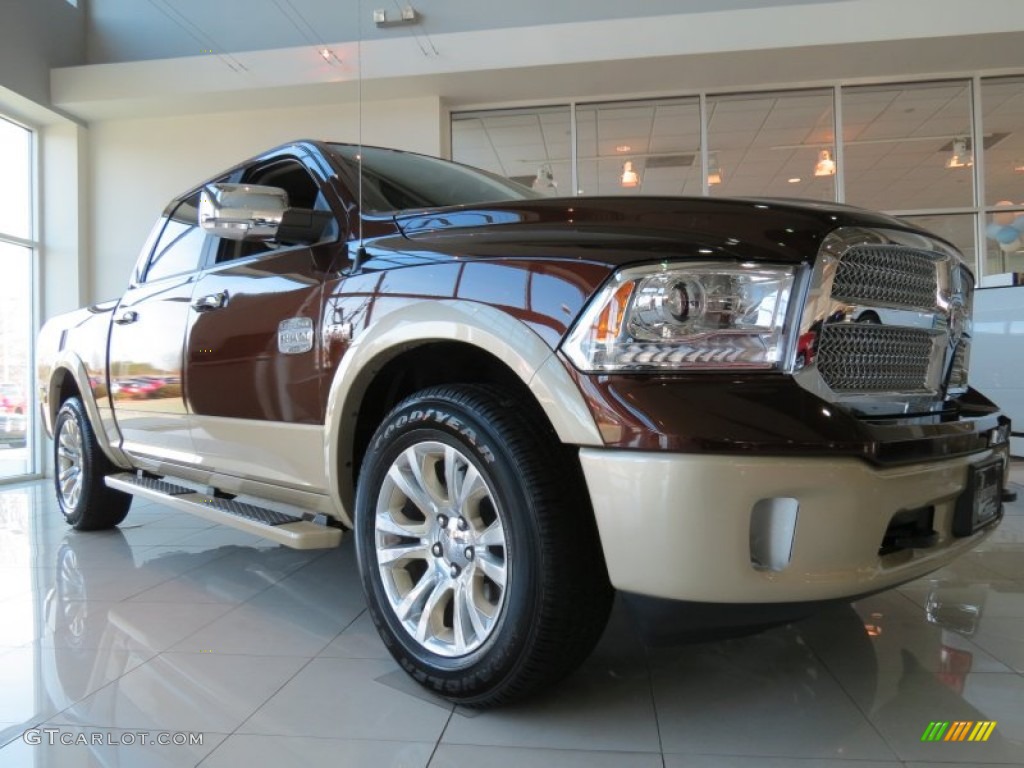 Western Brown Pearl 2013 Ram 1500 Laramie Longhorn Crew Cab Exterior Photo #76372909
