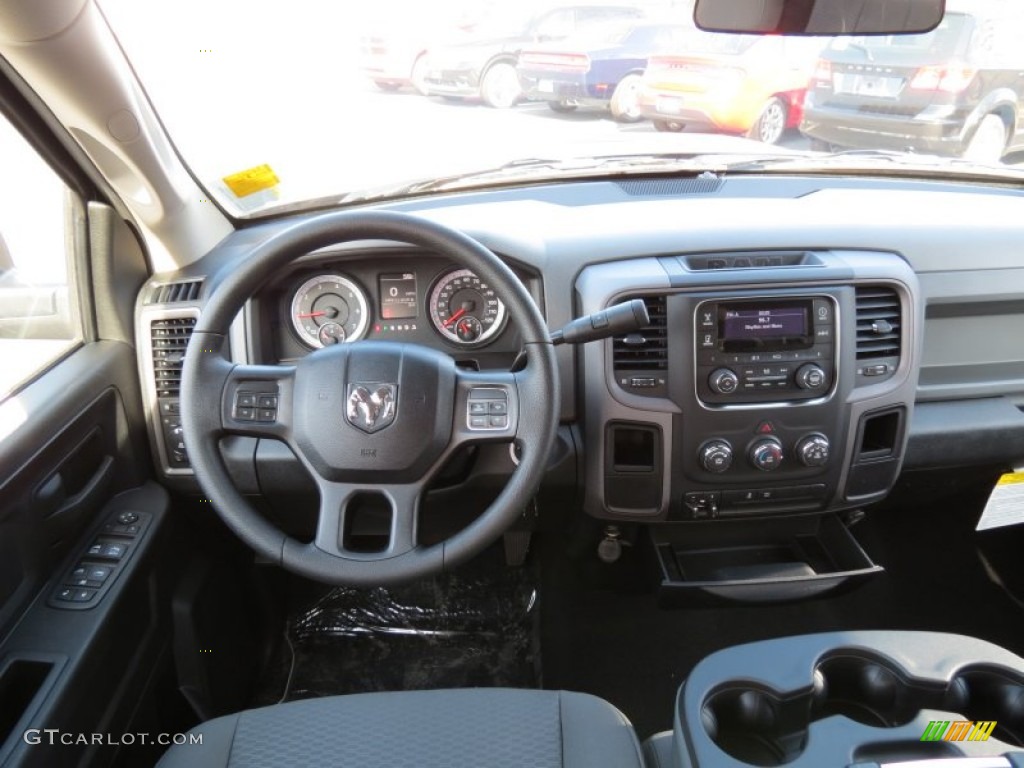 2013 Ram 1500 Express Quad Cab Black/Diesel Gray Dashboard Photo #76373200