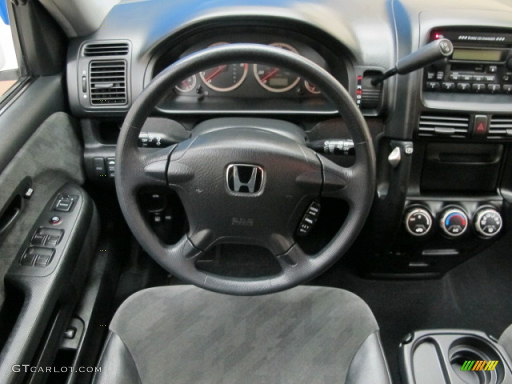 2003 Honda CR-V EX 4WD Black Dashboard Photo #76374193