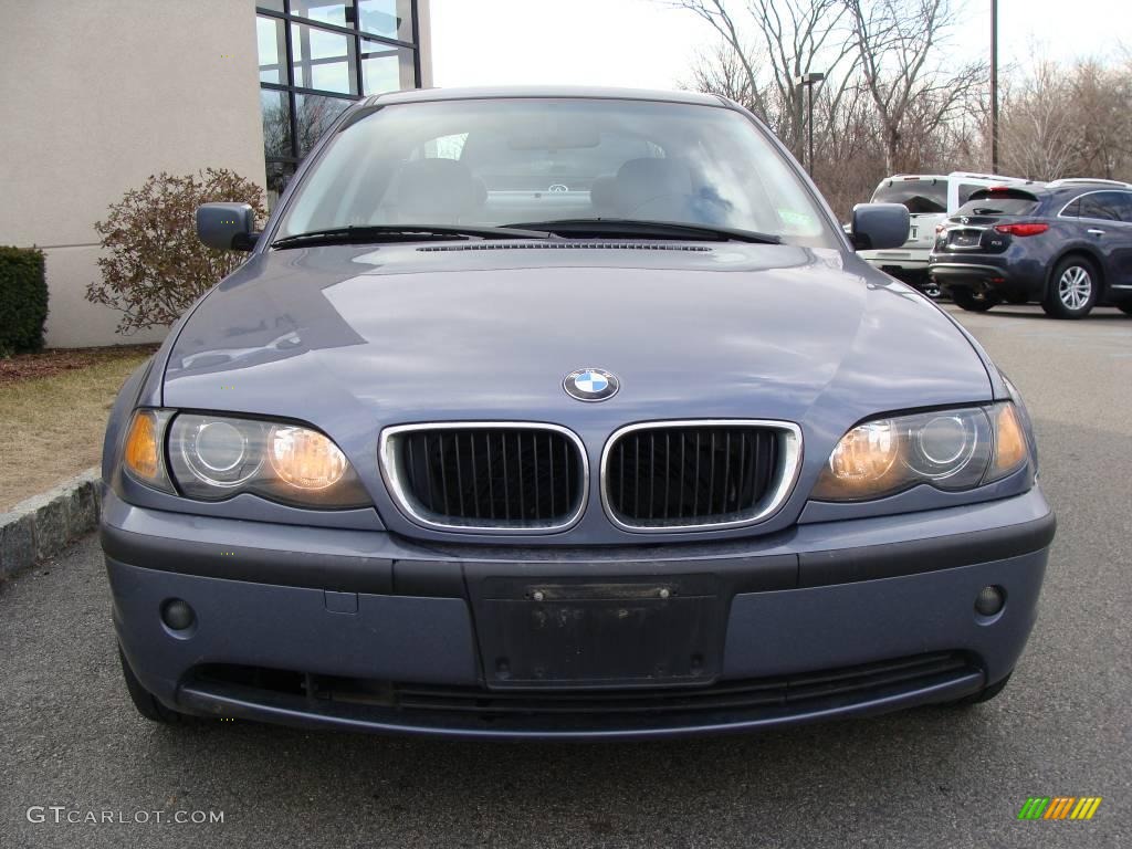 2002 3 Series 325xi Sedan - Steel Blue Metallic / Grey photo #2