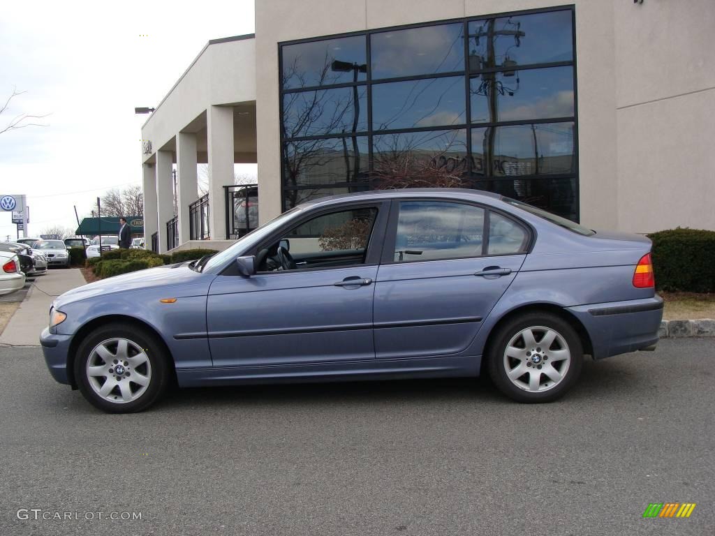 2002 3 Series 325xi Sedan - Steel Blue Metallic / Grey photo #3