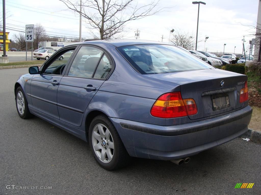 2002 3 Series 325xi Sedan - Steel Blue Metallic / Grey photo #4