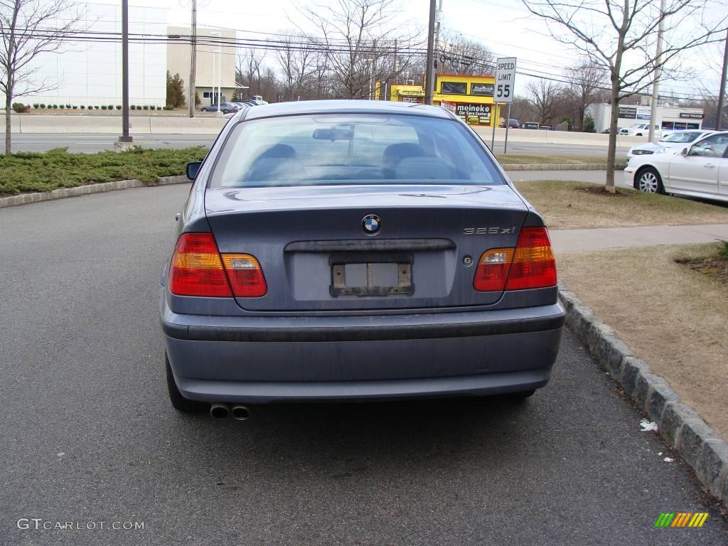 2002 3 Series 325xi Sedan - Steel Blue Metallic / Grey photo #5