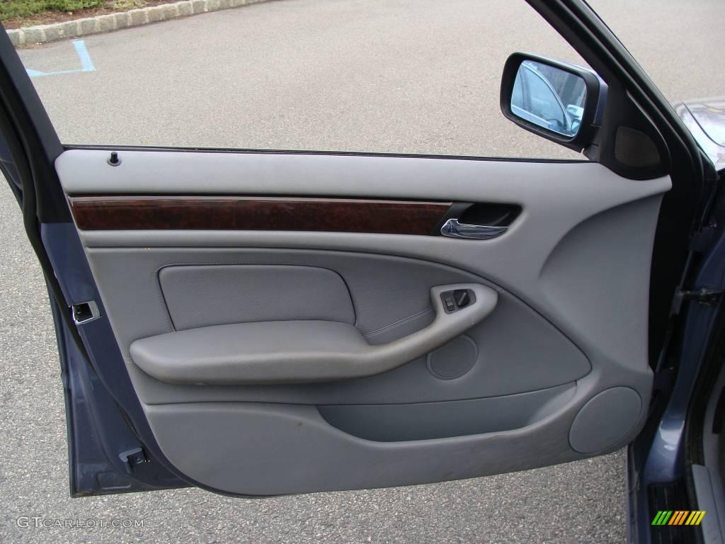 2002 3 Series 325xi Sedan - Steel Blue Metallic / Grey photo #8
