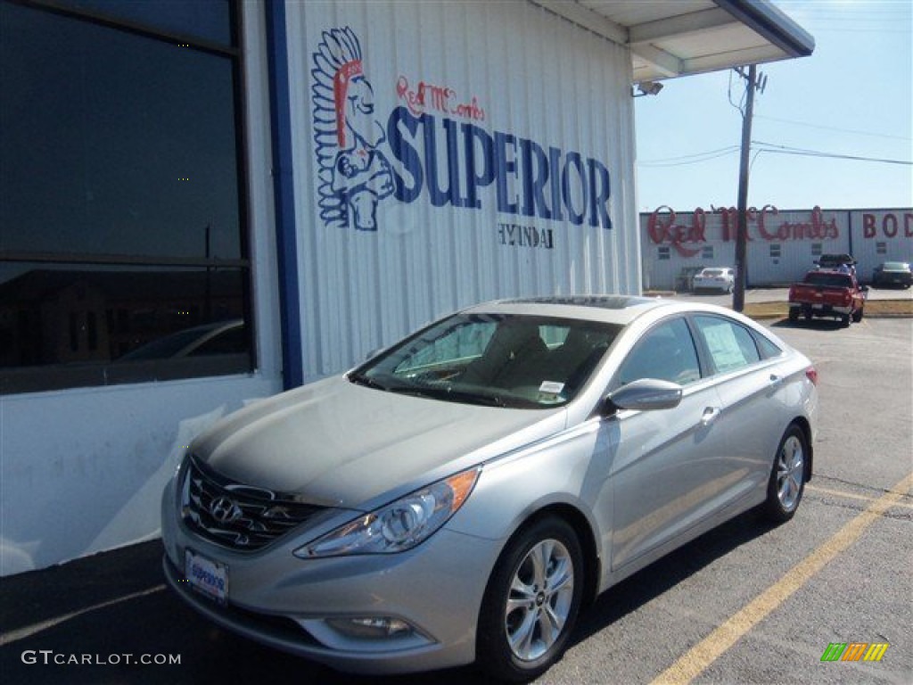 2013 Sonata Limited - Radiant Silver / Black photo #1