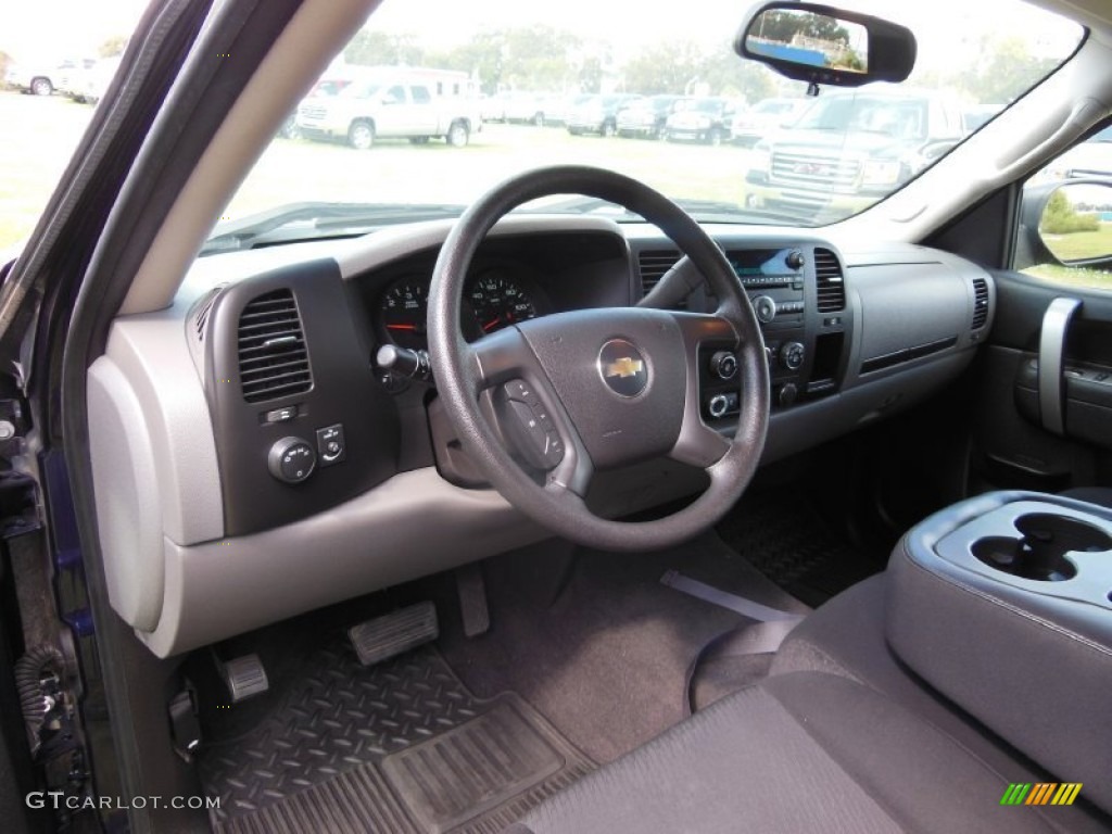 Dark Titanium Interior 2010 Chevrolet Silverado 1500 LS Extended Cab Photo #76374880