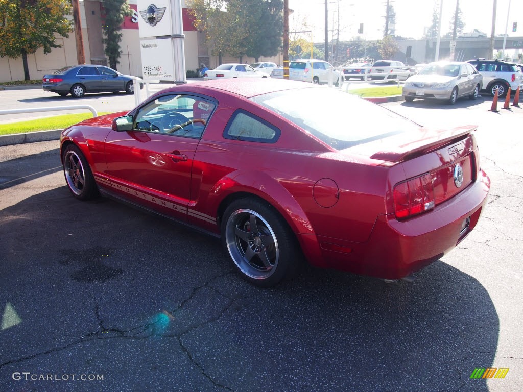 2005 Mustang V6 Deluxe Coupe - Redfire Metallic / Medium Parchment photo #10