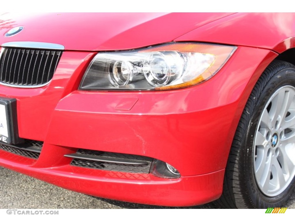 2007 3 Series 328xi Sedan - Crimson Red / Terra/Black Dakota Leather photo #30