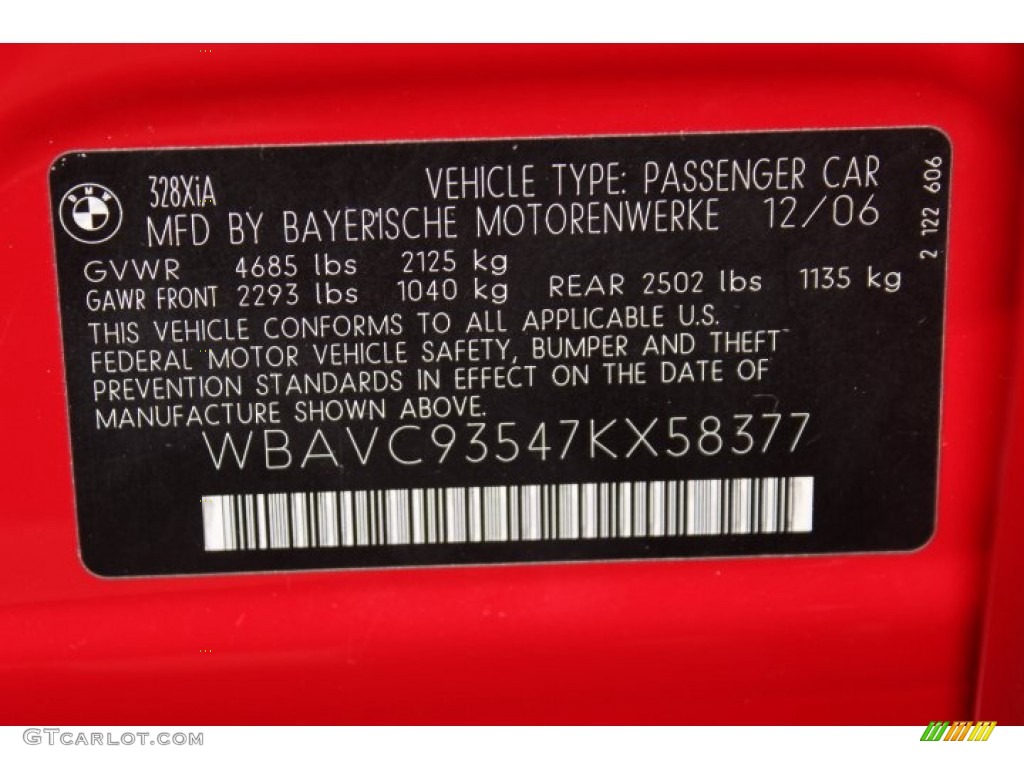 2007 3 Series 328xi Sedan - Crimson Red / Terra/Black Dakota Leather photo #33