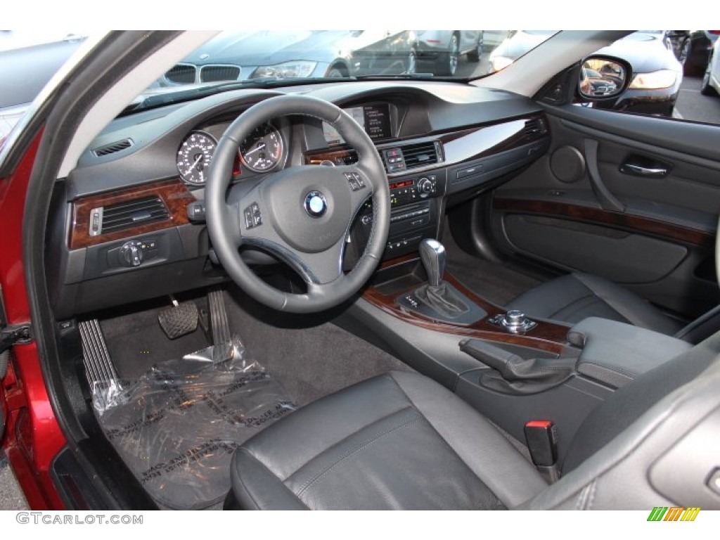 Black Interior 2012 BMW 3 Series 328i xDrive Coupe Photo #76376161