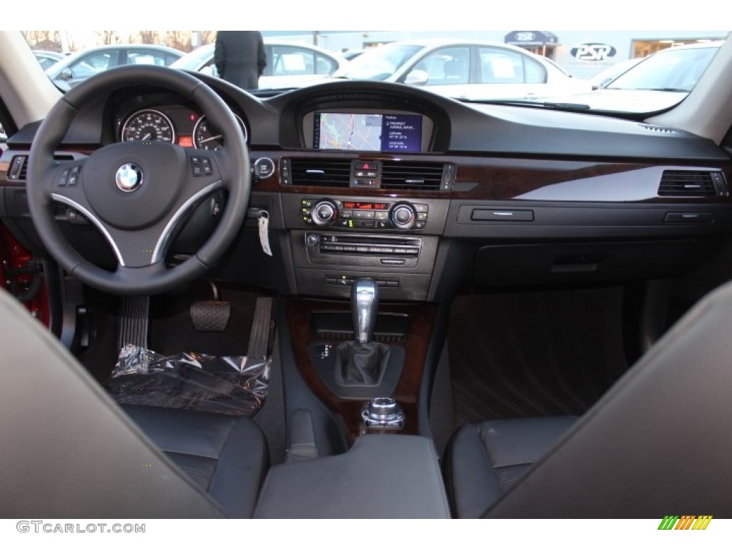 2012 BMW 3 Series 328i xDrive Coupe Black Dashboard Photo #76376202