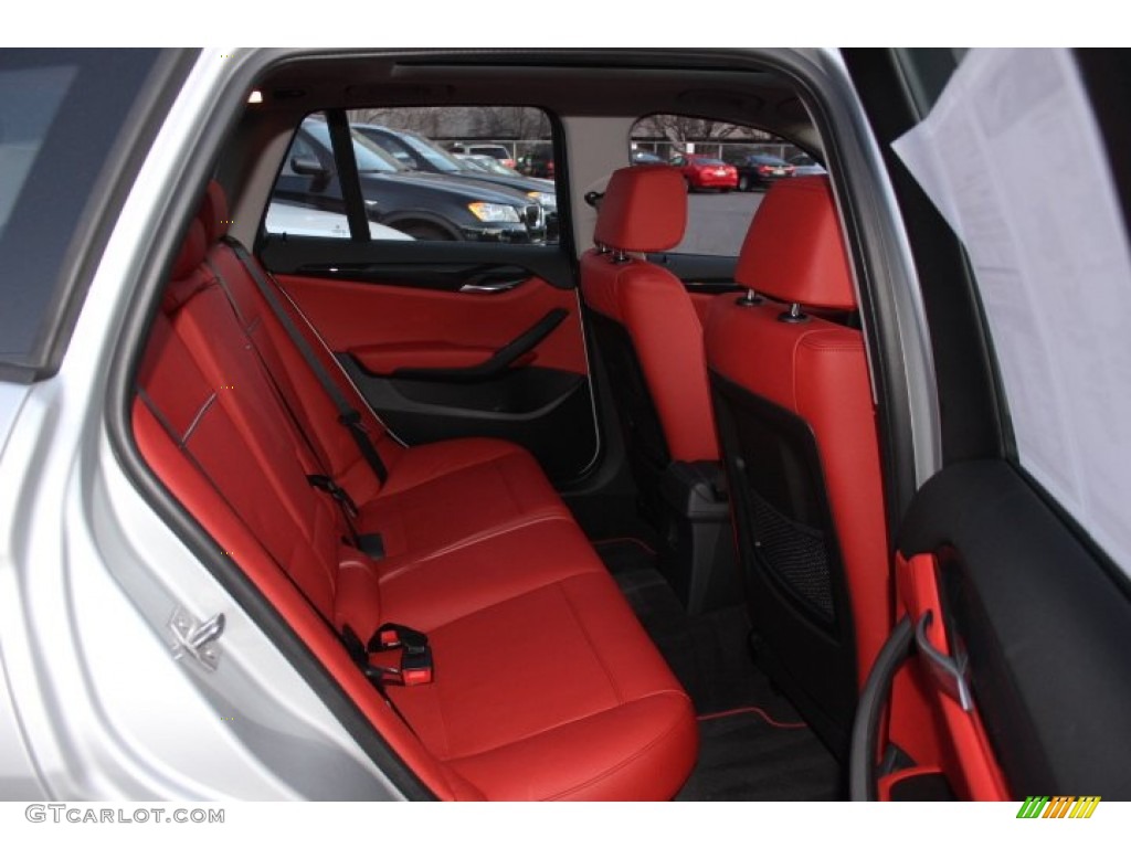 Coral Red Interior 2013 BMW X1 xDrive 28i Photo #76377298