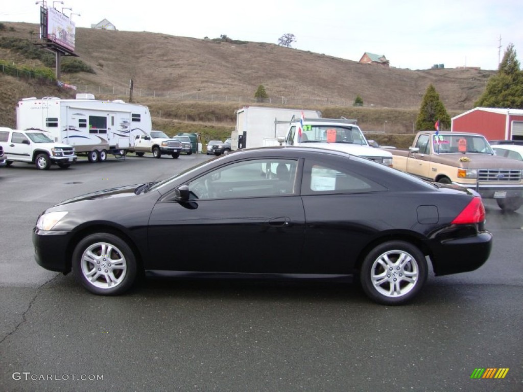 Nighthawk Black Pearl 2007 Honda Accord EX Coupe Exterior Photo #76378075