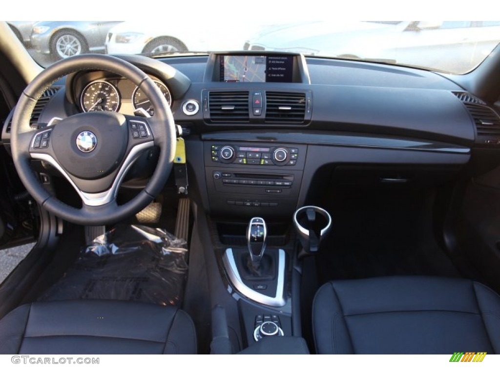 2012 1 Series 135i Convertible - Black Sapphire Metallic / Black photo #13