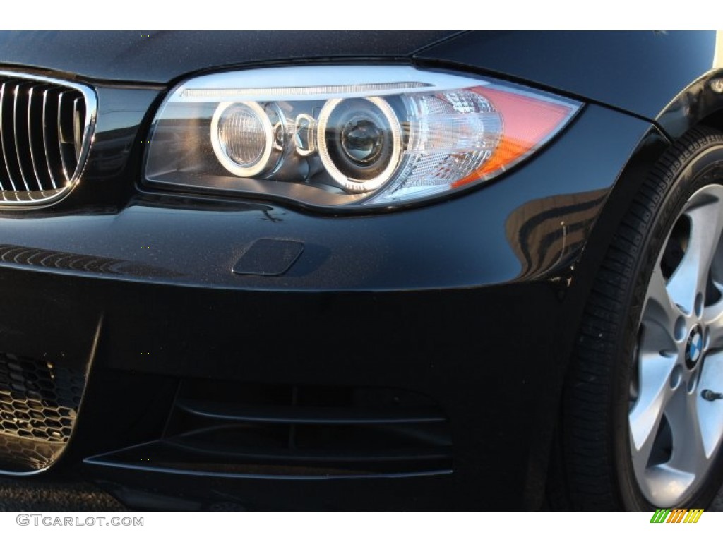 2012 1 Series 135i Convertible - Black Sapphire Metallic / Black photo #27