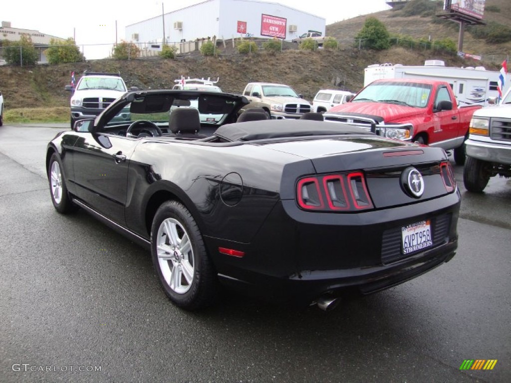2013 Mustang V6 Convertible - Black / Charcoal Black photo #10