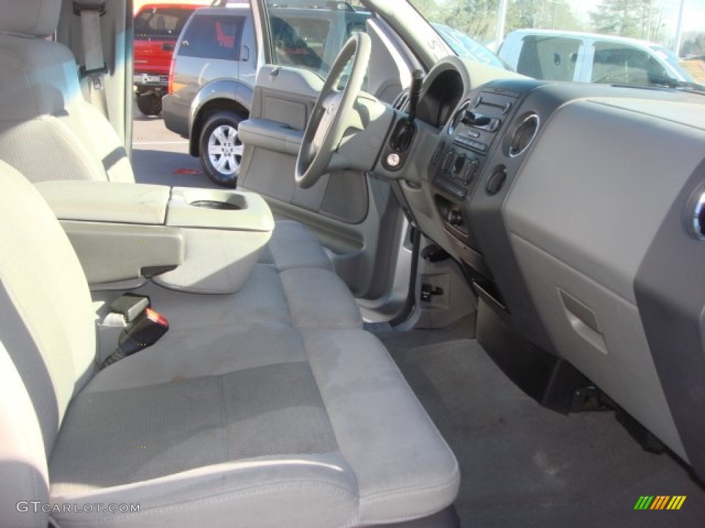 2005 F150 XLT SuperCrew 4x4 - Silver Metallic / Medium Flint/Dark Flint Grey photo #12