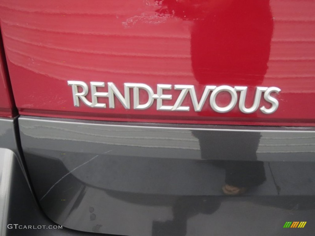 2005 Rendezvous CX AWD - Cardinal Red Metallic / Light Gray photo #18