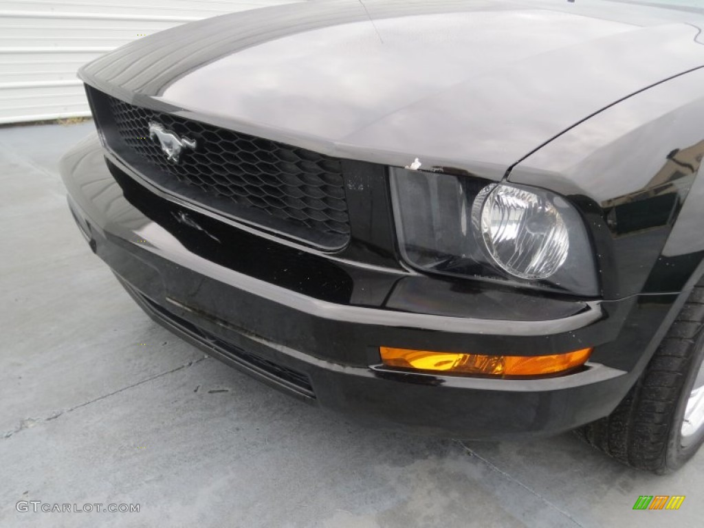2005 Mustang V6 Premium Convertible - Black / Red Leather photo #11