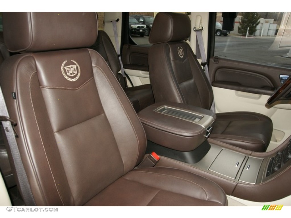 Cocoa/Light Linen Interior 2010 Cadillac Escalade Hybrid AWD Photo #76380369