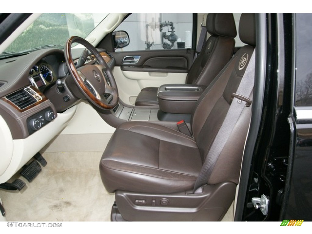 Cocoa/Light Linen Interior 2010 Cadillac Escalade Hybrid AWD Photo #76380385