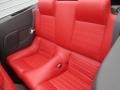 2005 Ford Mustang Red Leather Interior Rear Seat Photo