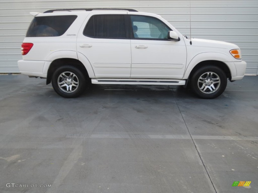 Natural White 2004 Toyota Sequoia Limited Exterior Photo #76380696