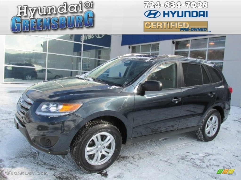 2012 Santa Fe GLS AWD - Pacific Blue Pearl / Gray photo #1