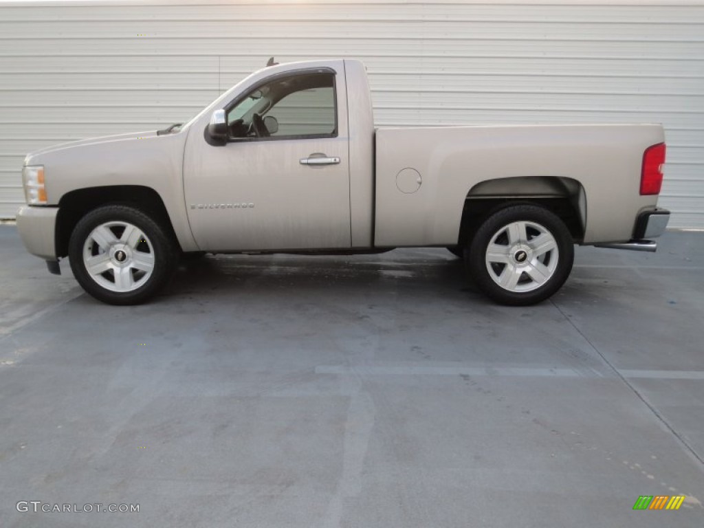 2008 Silverado 1500 Work Truck Regular Cab - Silver Birch Metallic / Dark Titanium photo #5