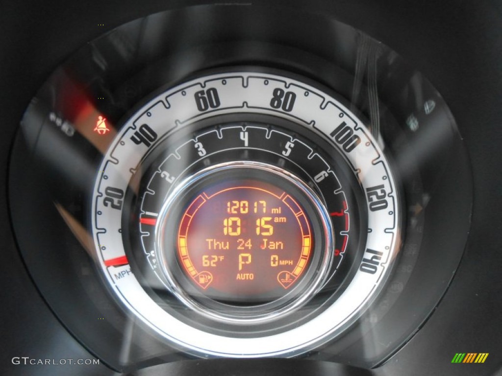 2012 Fiat 500 Pop Gauges Photo #76383139