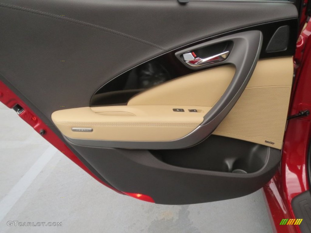 2013 Hyundai Azera Standard Azera Model Camel Door Panel Photo #76384588