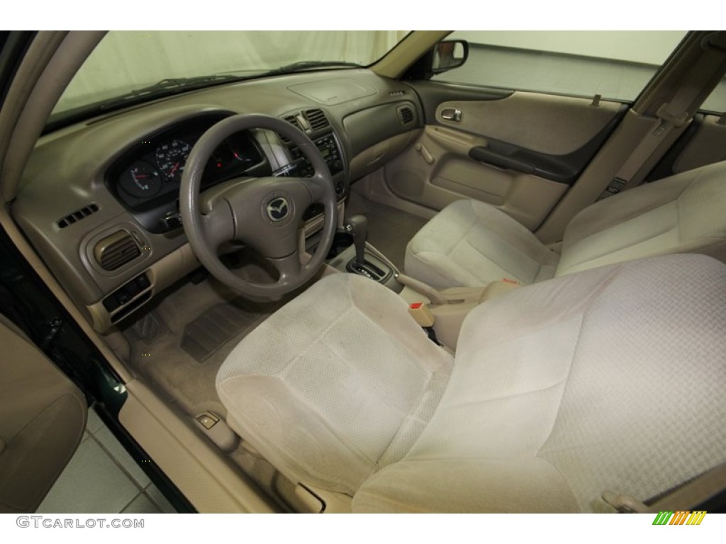 Beige Interior 2003 Mazda Protege DX Photo #76384633