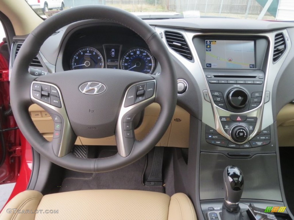 2013 Hyundai Azera Standard Azera Model Camel Dashboard Photo #76384678